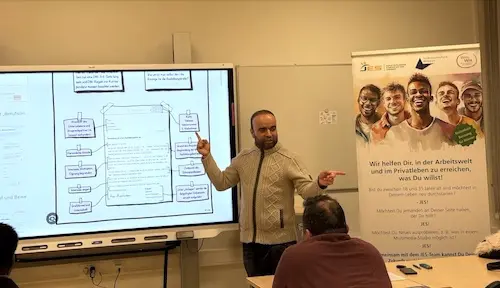 Junge Emsländer bei einer Veranstaltung